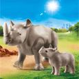 PLAYMOBIL - 70357 - Rhinocéros et son petit-1