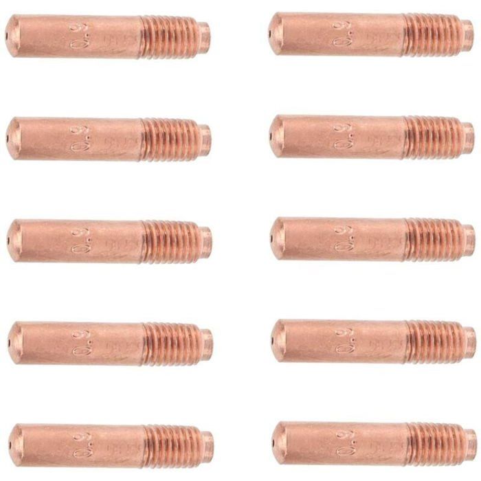 10 Pièces Buses de Soudage MIG 0.9mm Embouts de Contact de Soudage MIG