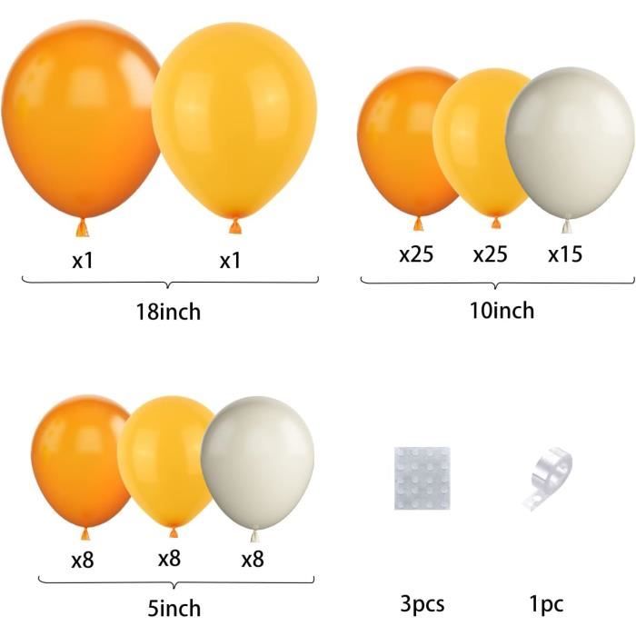 Lot De 60 Mini Ballons Ronds En Latex Pour Arche De Ballons, Guirlande De  Ballons, Décoration De Fête D'Anniversaire, Safari[u12584] - Cdiscount  Maison