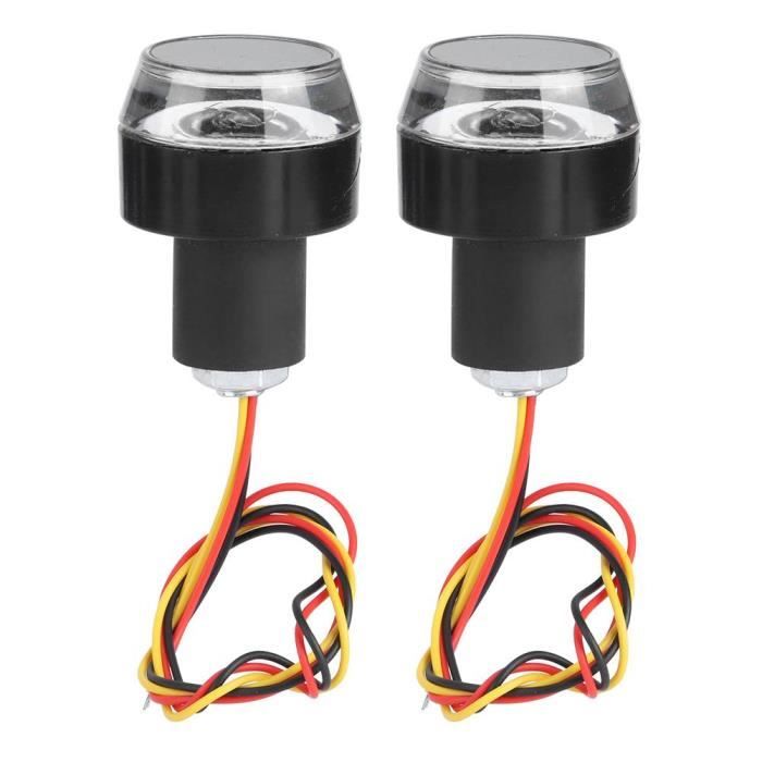 Lot De 2 Clignotants LED Pour Guidon De Vélo – Alliage Aluminium, Rouge, Sécurité Nocturne