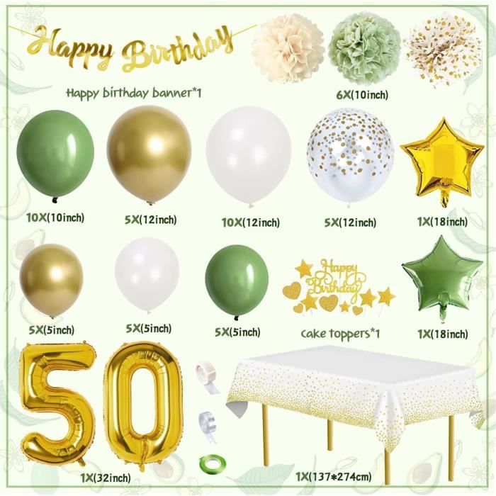 Kit Décoration Anniversaire Enfant 95 Pièces - Nappe, Assiettes, Ballons, Drapeau, Décorations Gâteau, Tout Inclus !