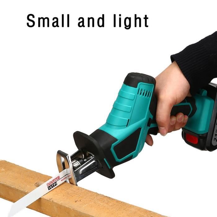 Adaptateur Pour Convertir Une Perceuse En Scie Sabre - Avec 2 Lames Et Poignée - Pour Bois, Métal, PVC