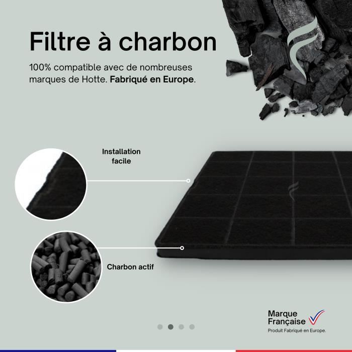 Point Filtre® - Filtre à Charbon Actif pour Hotte de Cuisine Franke 335.0588.221