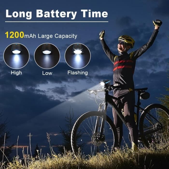 Lumière de vélo Lampe arrière de vélo Haute luminosité Avertissement Phare de cyclisme pour la nuit – acheter aux petits prix dans la boutique en ligne