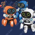 TD® Jouet robot hexapode électrique dansant et clignotant musique lumineuse orange garçon et fille jouet robot télécommandé pour-2