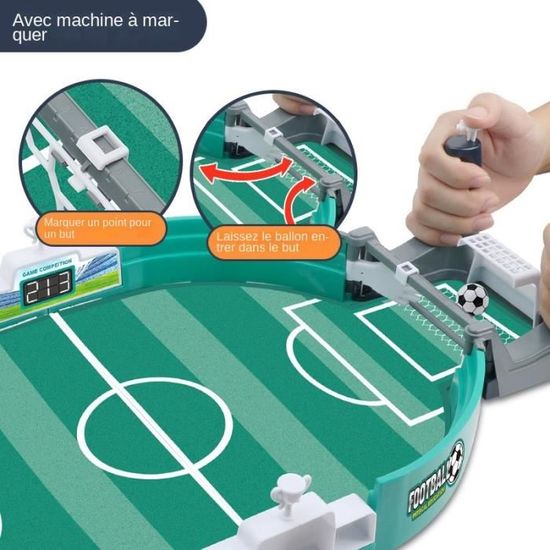 Mini Baby-foot De Bureau Towwoo - Jeu De Société Pour 2 Joueurs - Cadeau Enfant Et Adulte - Avec 2 Balles