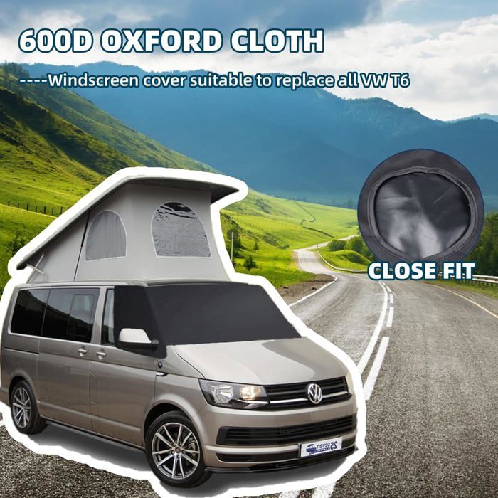 Pare-soleil Pare-brise Sur Mesure Pour VW T5 T6, 8 Pièces, Aluminium, Protection UV Et Chaleur, Avec Sac De Rangement