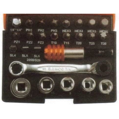 Coffret mixte cliquet - douilles 1/4 et 1/2 - 30 pièces - RS.161-1PB
