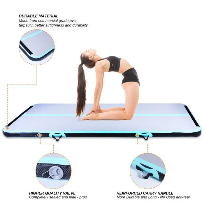 3M 4M 5M 6M Tapis Gonflable de Gymnastique Airtrack Tapis Gonflable Fitness Yoga