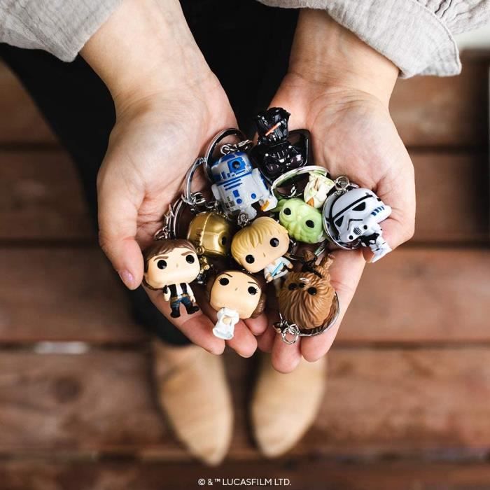Funko Pop! Keychain : Star Wars - Han Solo - Mini porte-clés original en vinyle à collectionner - Remplissage de chaussettes - Idée cadeau - Marchandise officielle - Movies Fans - Mini