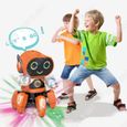 TD® Jouet robot hexapode électrique dansant et clignotant musique lumineuse orange garçon et fille jouet robot télécommandé pour-3