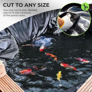 Bâche De Bassin - Koi - Doublure Imperméable - 1.2x2.1m - Épaisseur 0,5