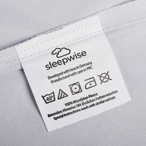 Drap housse gris clair 90x200 cm pour lit enfant