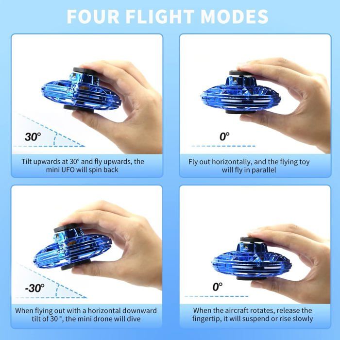 Mini Drone UFO Balle Volante Drone UFO Balle Volante - Contrôle Gestuel - LEDs - 360° - Enfant 6 Mini Drone UFO Balle Volante Drone UFO Balle Volante - Contrôle Gestuel - LEDs - 360° - Enfant 6