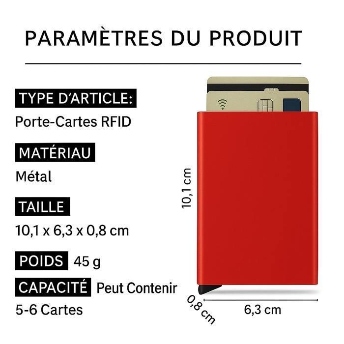 3 Porte-cartes RFID Anti-piratage Rose, Protège Tes Cartes Sans Contact