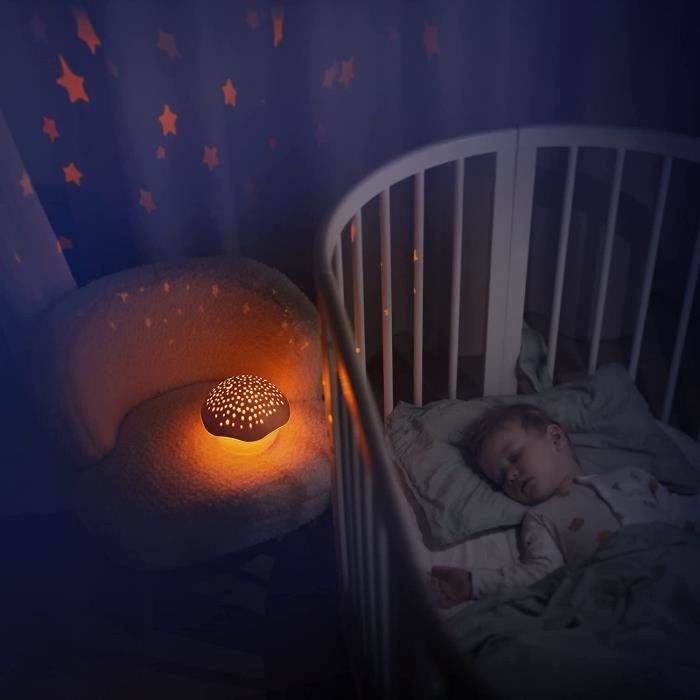 Pabobo Kid Sleep - Projecteur D'Étoiles Musical Champignon Bleu