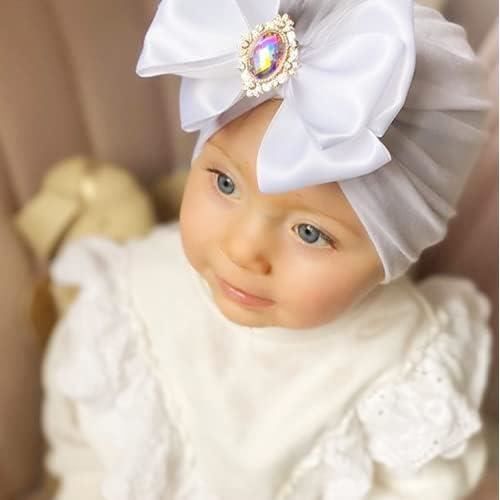 turban bebe fille Bandeau élastique à nœud papillon pour bébé de 0