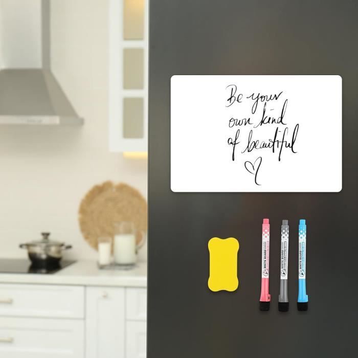 A3 Tableau Blanc Magnetique, Film Réfrigérateur Magnétique, Tableau ...