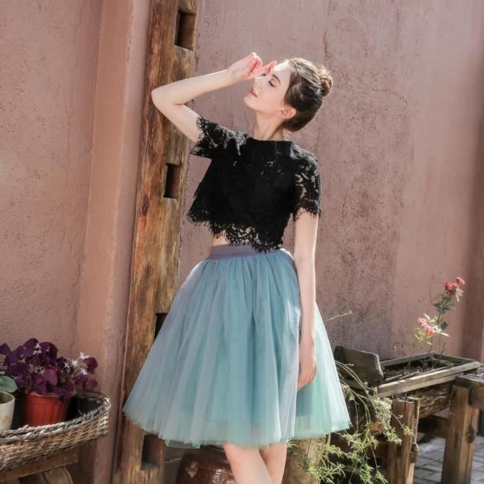 Jupe Courte Femme En Tulle Transparent étoilé – Style Asymétrique, élégante Pour Soirées, Festivals, Sorties - 11