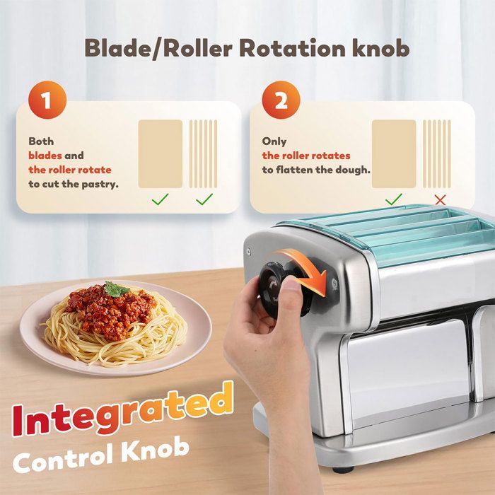 Machine à Pâtes Manuelle, Largeur De Nouilles 2-4,5MM, Capable De Fixer