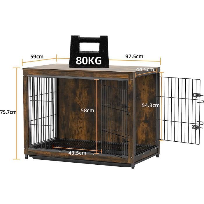Cage de Transport pour Chien Kennel taille 7, xxl- La Toutounière