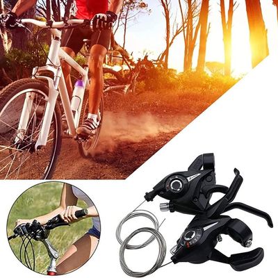 Kit De Manettes De Vélo 21 Vitesses (3x7) – Avec Indicateur, Alliage D'aluminium, Compatibilité Large, Frein Et Dérailleur