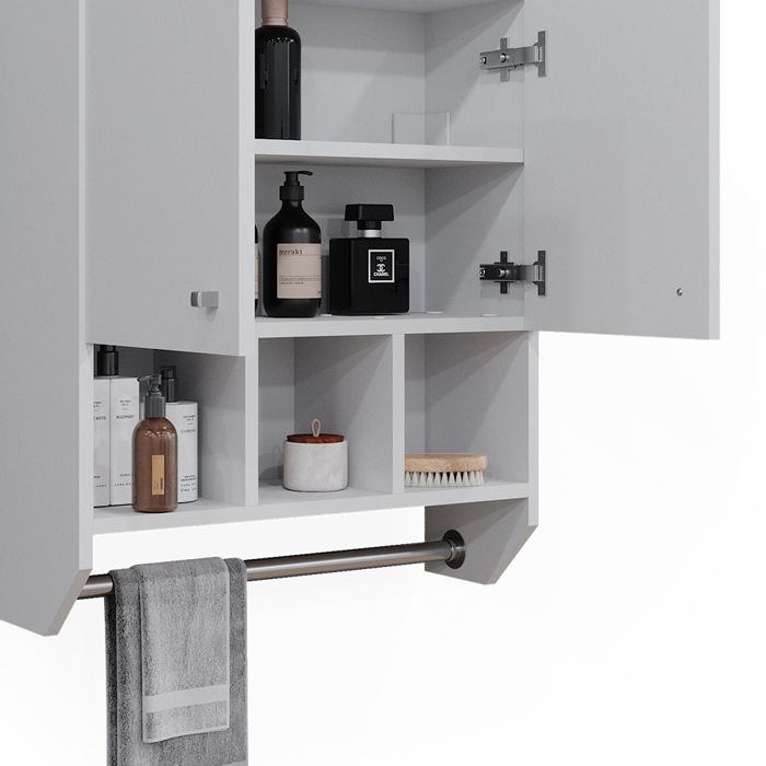 Vicco Meuble de Rangement de Salle de Bain Fynn, Anthracite/Blanc Haute
