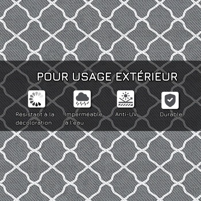 Tapis D'extérieur Hurley – Résistant à L'eau – 50x60 Cm – Neuf