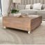 Table Basse Design Bois Massif Marron Achat Vente Table Basse Table Basse Cdiscount