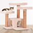 Arbre A Chat Pas Cher Design Beige Simple Griffoir Chats Stable