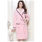Peignoir Flanelle Pour Femme Peignoir Pour Couple Doux Epais Rose