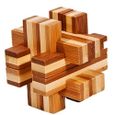 Puzzle 3D en bambou - Construction de poutre - Marron - Mixte - A partir de 9 ans-0