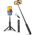 Perches Selfie ATUMTEK Perche Selfie Bluetooth, Bâton de Selfie Stick Trépied Monopode Réglable Télescopique 3 en 1 Exte 10370-0