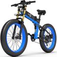 Bezior Electric Bike X PLUS 48V 17.5 Mountain Bike Vélo électrique pliable pour adultes 26" Fat Electric Bike, Shimano 9-Speed-0
