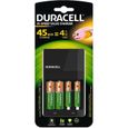 Chargeur DURACELL Hi-Speed Value + 4 piles rechargeables Duracell (2 AA + 2 AAA)-0