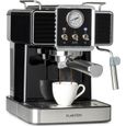 Machine à expresso - Klarstein Gusto Classico - 1350W - pression 20 bars - 1,5L - Pour café moulu et dosettes - Noir-0