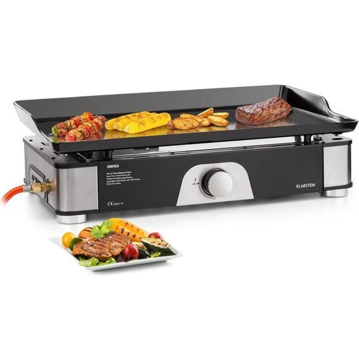 Barbecue à Gaz Portable Multifonction - Idéal Pour Camping, Fêtes Et Voyages, Design De Table