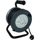 Enrouleur ZENITECH 20m - 4 prises 16A - Pour câble 3G1,5 mm²