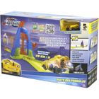 AUER LA LÉGENDE DE SPARK – Piste des Pendules +1 Lanceur Turbo Réacteur + Véhicule 29km/h Hardy – Circuit Voiture Piste Pendule - 5 ans+