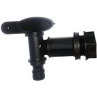 Robinet pour récupérateur d'eau - BELLIJARDIN - Diamètre 24mm - Plastique - Noir