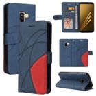 BOONGET Etui Samsung Galaxy A8 2018 Portefeuille Pochette Housse pour Samsung Galaxy A8 2018 Protection Housse Bleu