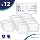 WESSPER Aquafloow Cartouche Filtrante pour Carafe, Filtres à eau Universel, BRITA MAXTRA+ - Paquet 12