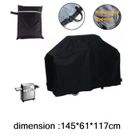 Housse de protection pour barbecue ZUTTA-TECH - Noir - 145x61x117cm - Étanche et anti-UV