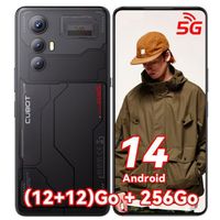Cubot Max 5 Smartphone 5G 24Go + 256Go 6.95" 144Hz Écran MTK8200 4nm 3.1GHz 100MP caméra 5100mAh Double Sim GPS - Noir