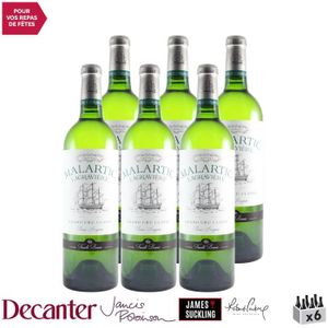 VIN BLANC Château Malartic-Lagravière Blanc 2018 - Lot de 6x