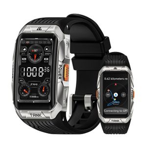 Smartwatch Rectangulaire Avec Notifications Et Contrôle Caméra - Pour Le Fitness Et La Connectivité