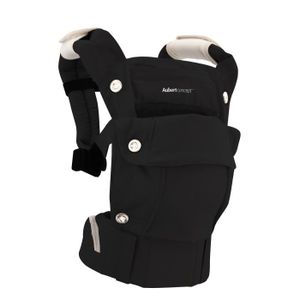 PORTE BÉBÉ AUBERT CONCEPT Porte-bébé ergonomique noir - filet anti-transpirant  large ceinture ventrale - capuche amovible