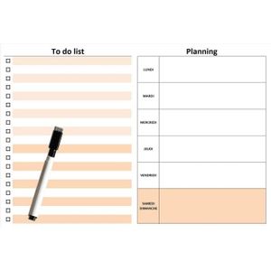 Tableau Planning Semaine Cdiscount