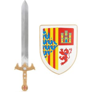 BÂTON - ÉPÉE - BAGUETTE Kit bouclier et épée chevalier enfant - Gris - 231
