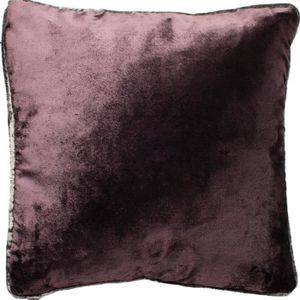 45x45cm luxueux velours Rempli coussin carrée Deep Vin Rouge//Rose